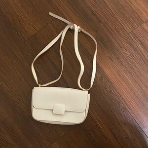 a new day Cream Crossbody Bag